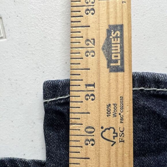 Silver Womens Aiko Baby Boot Dark Wash Thick Stitch 5 Pocket Stretch Jeans 33x33 - Picture 6 of 10